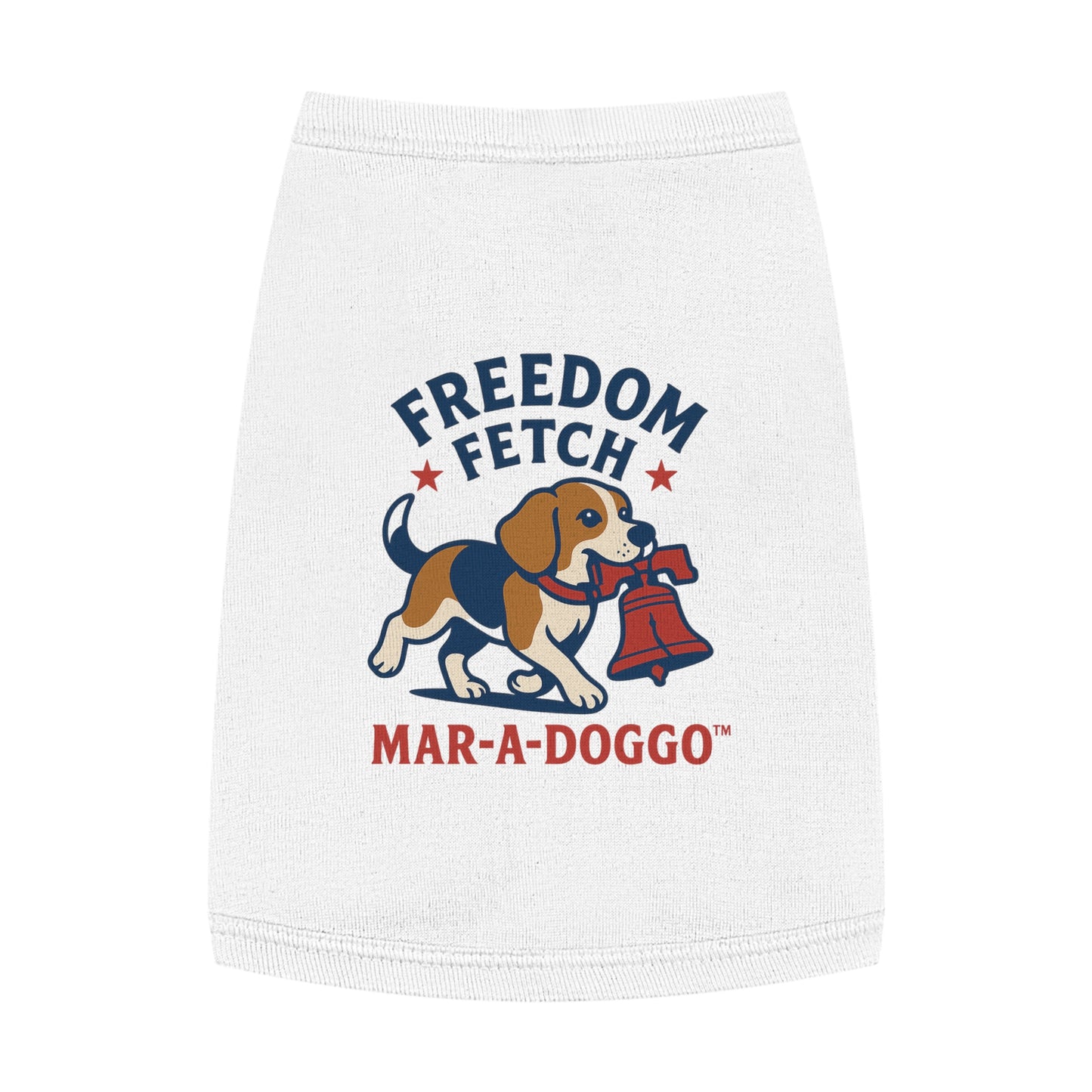 Freedom Fetch Pet Tank Top — "Mar-A-Doggo" Patriotic Dog Shirt
