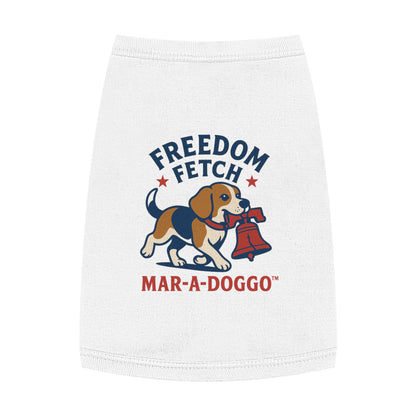 Freedom Fetch Pet Tank Top — "Mar-A-Doggo" Patriotic Dog Shirt