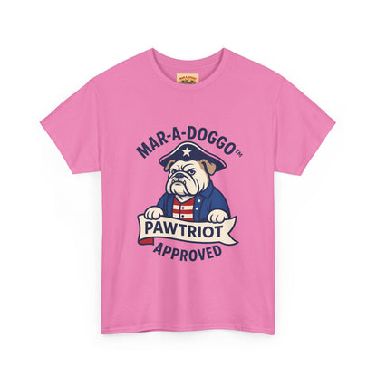 Pawtriot Tee - "Mar-a-Doggo" Patriotic Bulldog Shirt