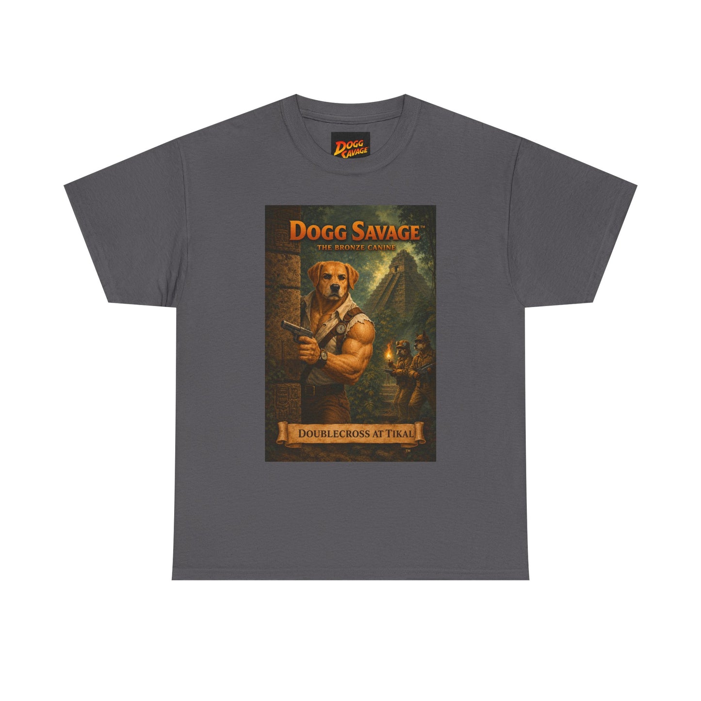 Dogg Savage Vintage Fantasy T-Shirt — "Dogg Savage: Doublecross At Tikal" Graphic Tee
