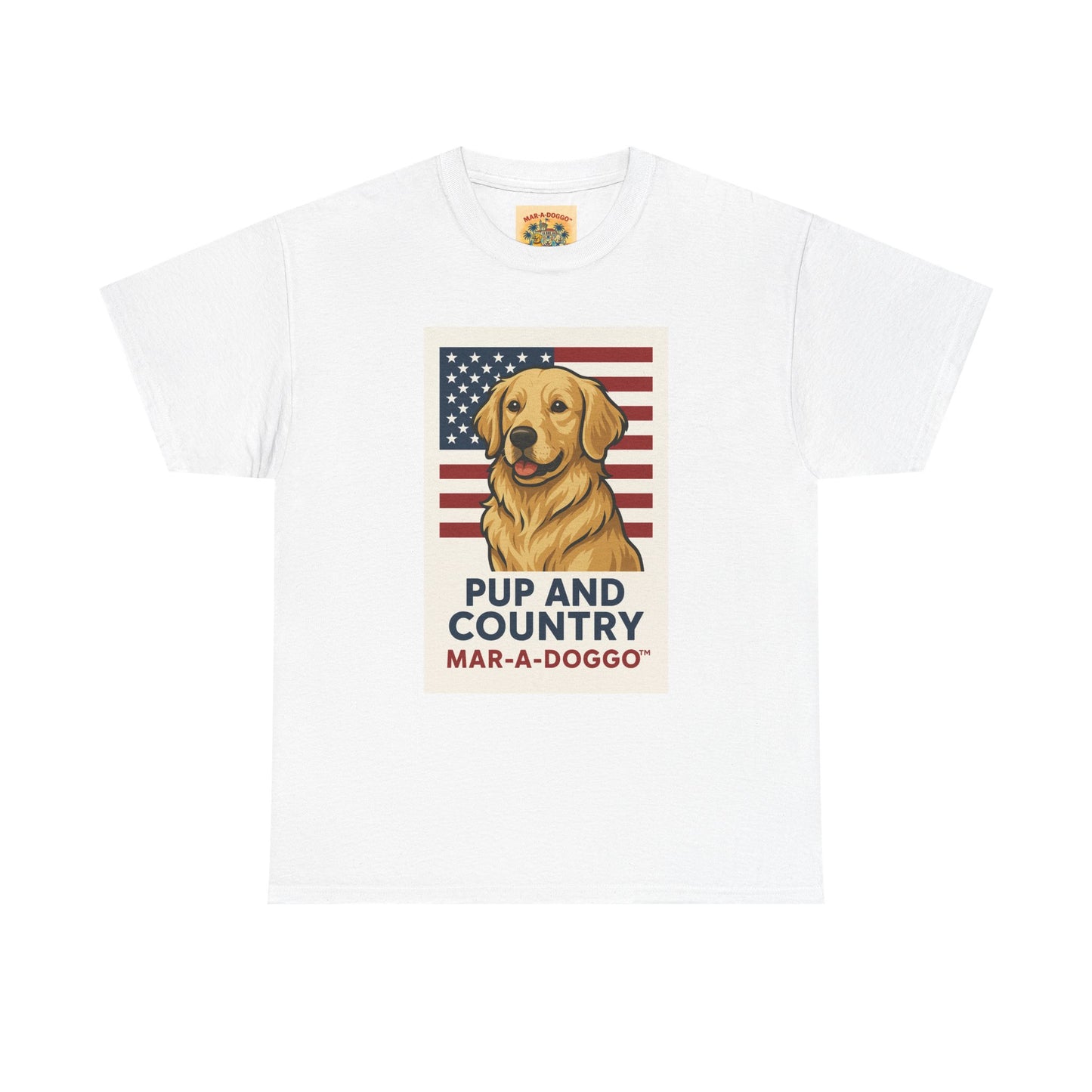 Pup and Country T-Shirt — "Mar-A-Doggo" Patriotic Dog Graphic Tee