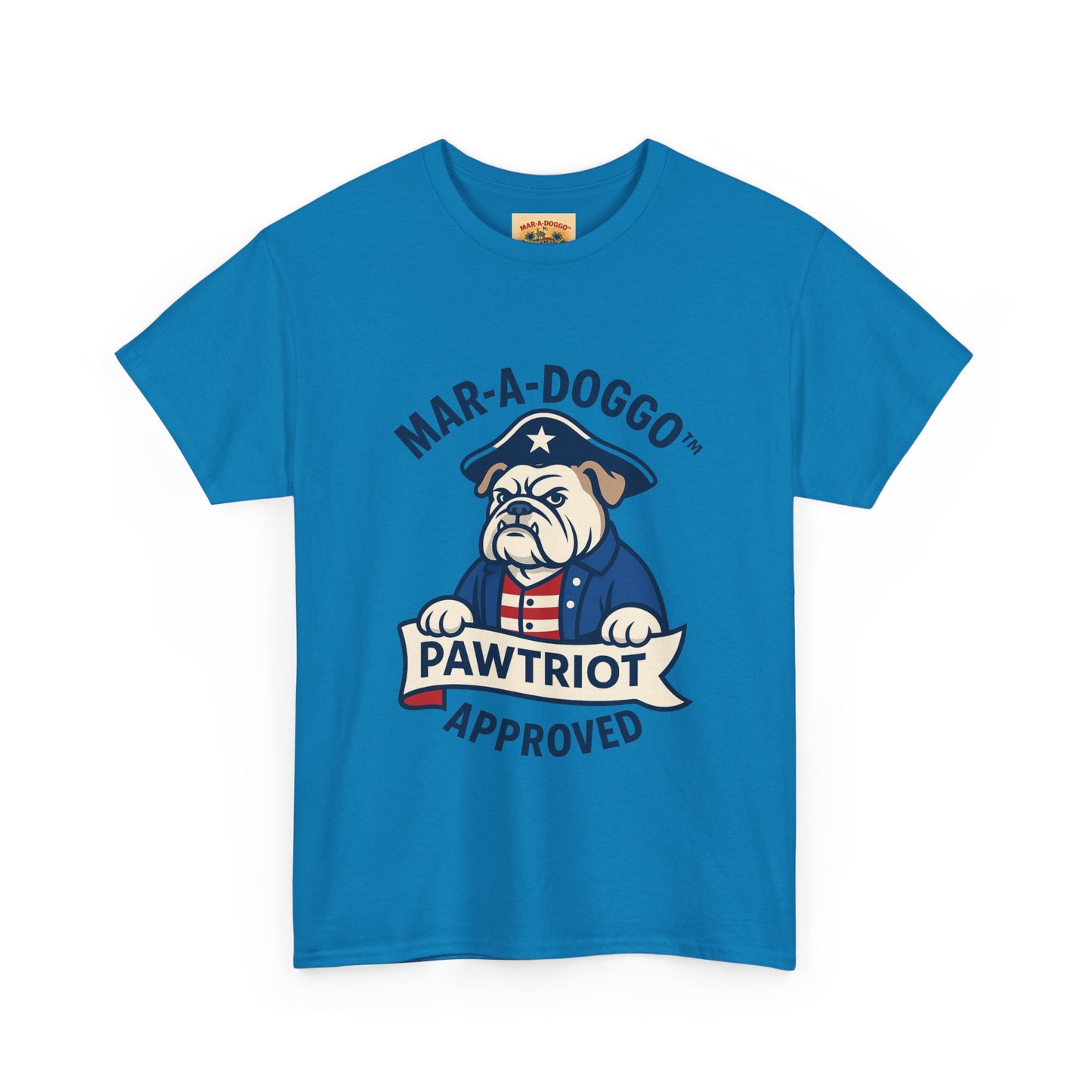 Pawtriot Tee - "Mar-a-Doggo" Patriotic Bulldog Shirt