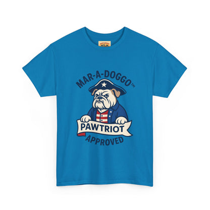 Pawtriot Tee - "Mar-a-Doggo" Patriotic Bulldog Shirt