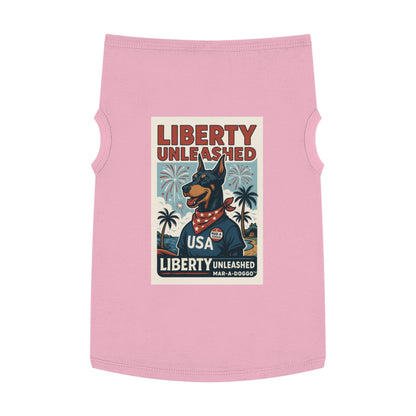 Dog Shirt - "Liberty Unleashed" USA Patriotic Dog Tank