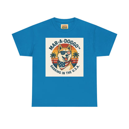 Mar-a-Doggo T-Shirt — 'Mar-A-Doggo: Barking in the U.S.A.' Retro Patriotic Dog Tee