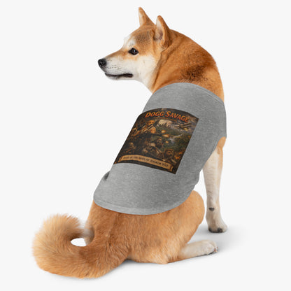 Pet Tank Top — "Dogg Savage: Fury in the Skies of Angkor Wat" Military Print Dog Shirt
