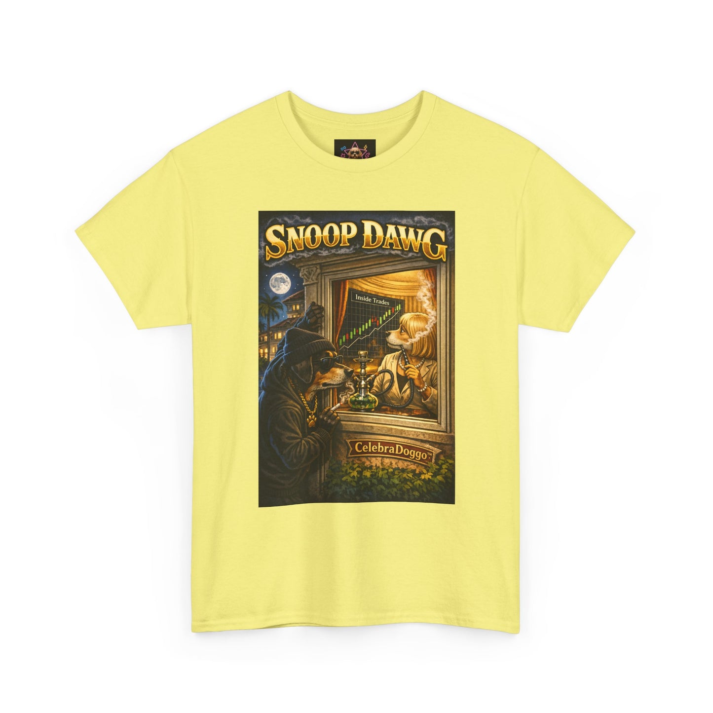 Dog Graphic Tee — "Snoop Dawg" Retro Party T-Shirt