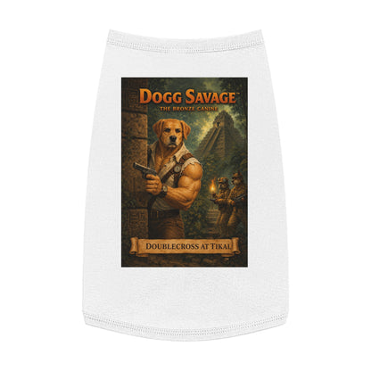 Dog Tank Top — "Dogg Savage: Doublecross at Tikal" Adventure Graphic Pet Shirt