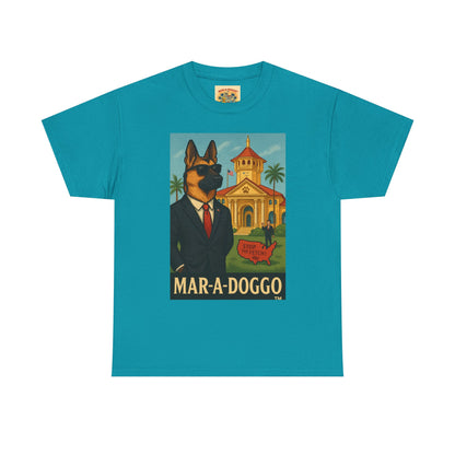 Mar-A-Doggo Graphic Tee — Vintage Resort Dog Print