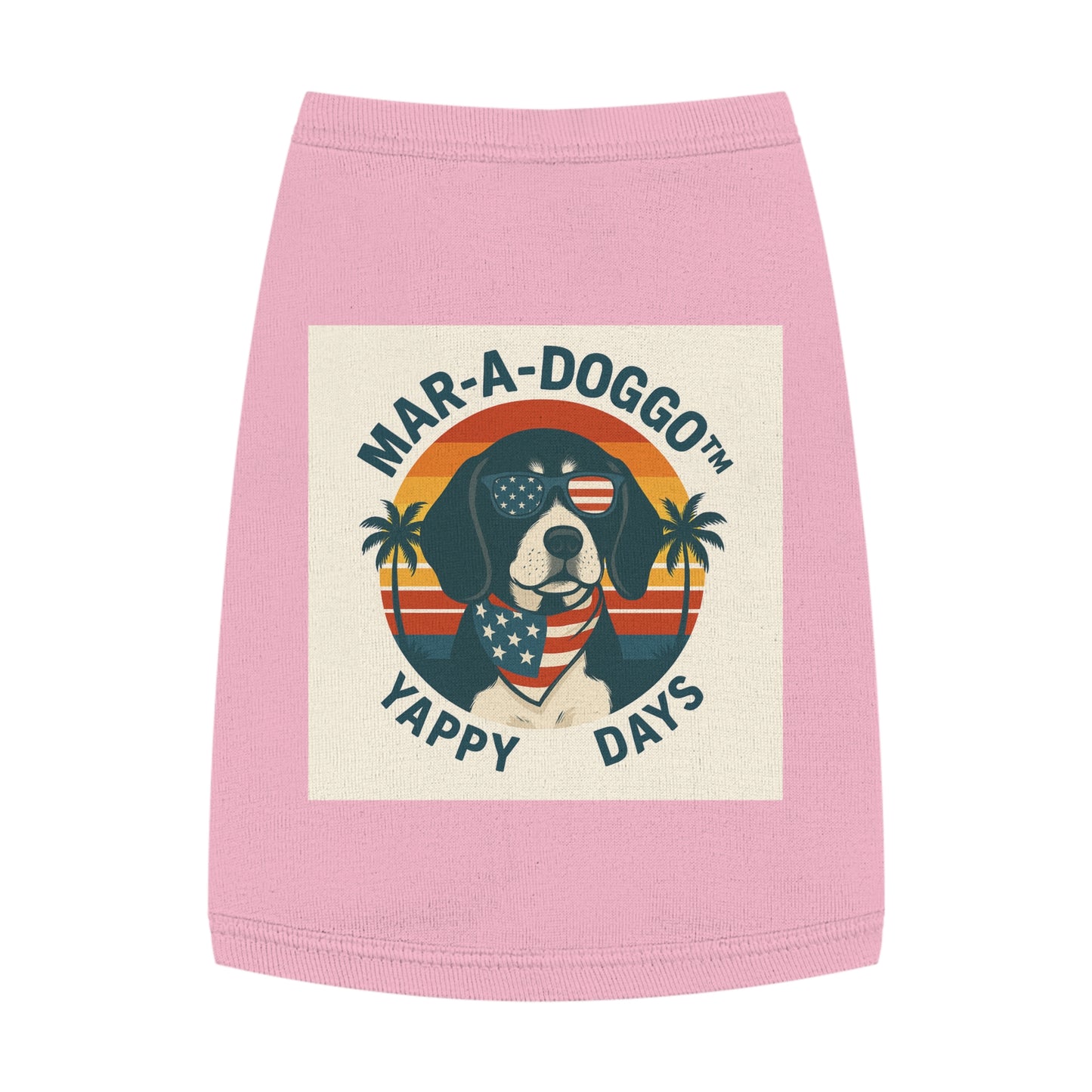 Patriotic 'Mar-A-Doggo Yappy Days' Dog Shirt