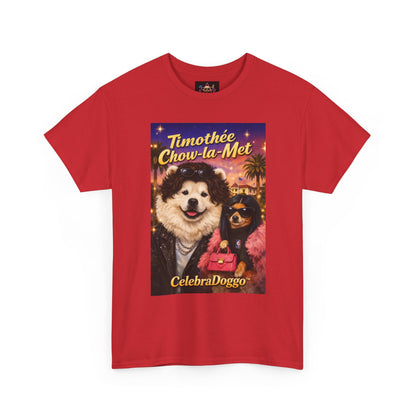 Timothée Chow‑la‑Met Celebrity Parody Graphic T-Shirt