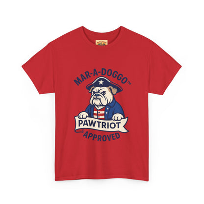 Pawtriot Tee - "Mar-a-Doggo" Patriotic Bulldog Shirt
