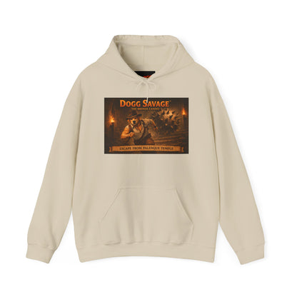 Hoodie — 'Dogg Savage: Escape From Palenque Temple' Retro Graphic Pullover