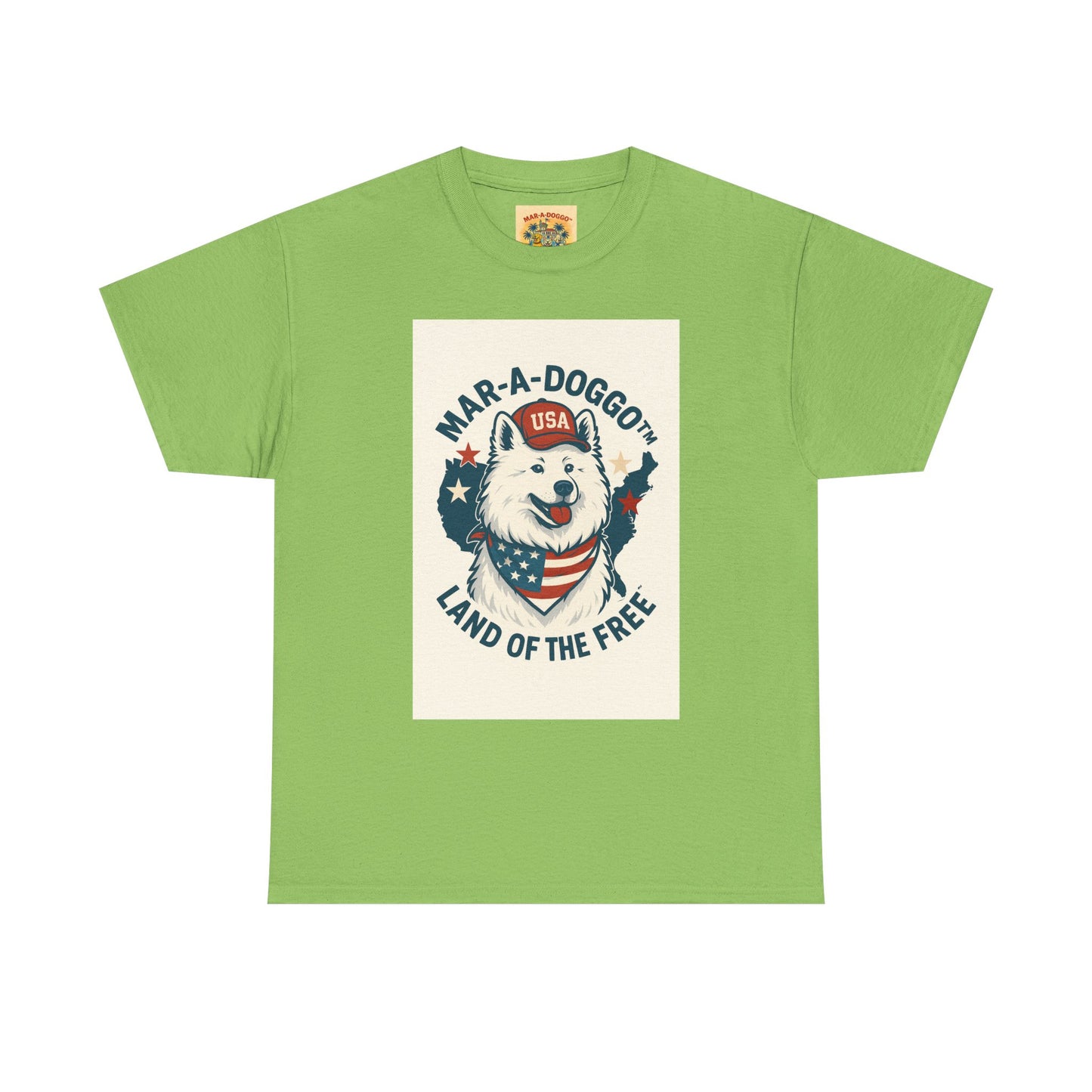T-Shirt — "Mar-A-DoggO" Patriotic Dog Tee (Land of the Free)