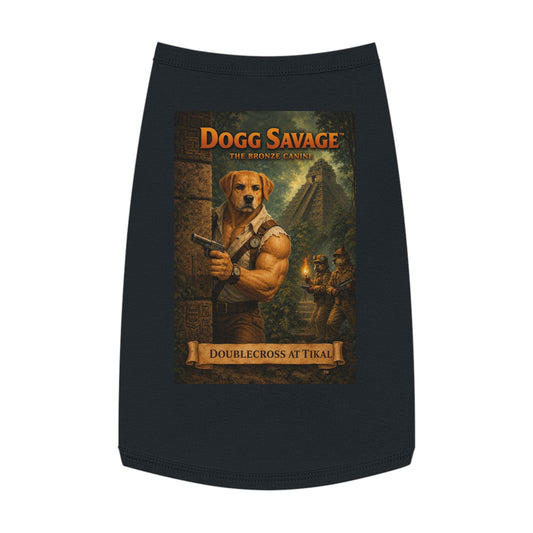 Dog Tank Top — "Dogg Savage: Doublecross at Tikal" Adventure Graphic Pet Shirt