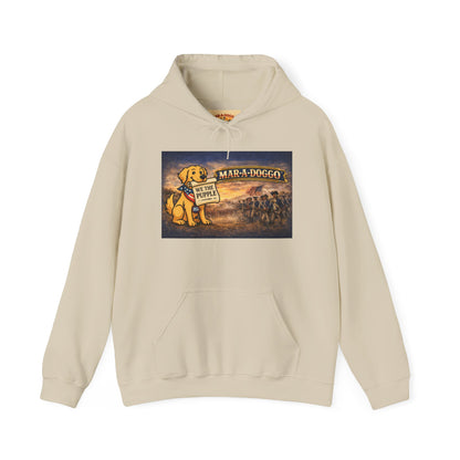 Hoodie - "Mar-A-Doggo" Tropical Dog Vacation Graphic Hoodie