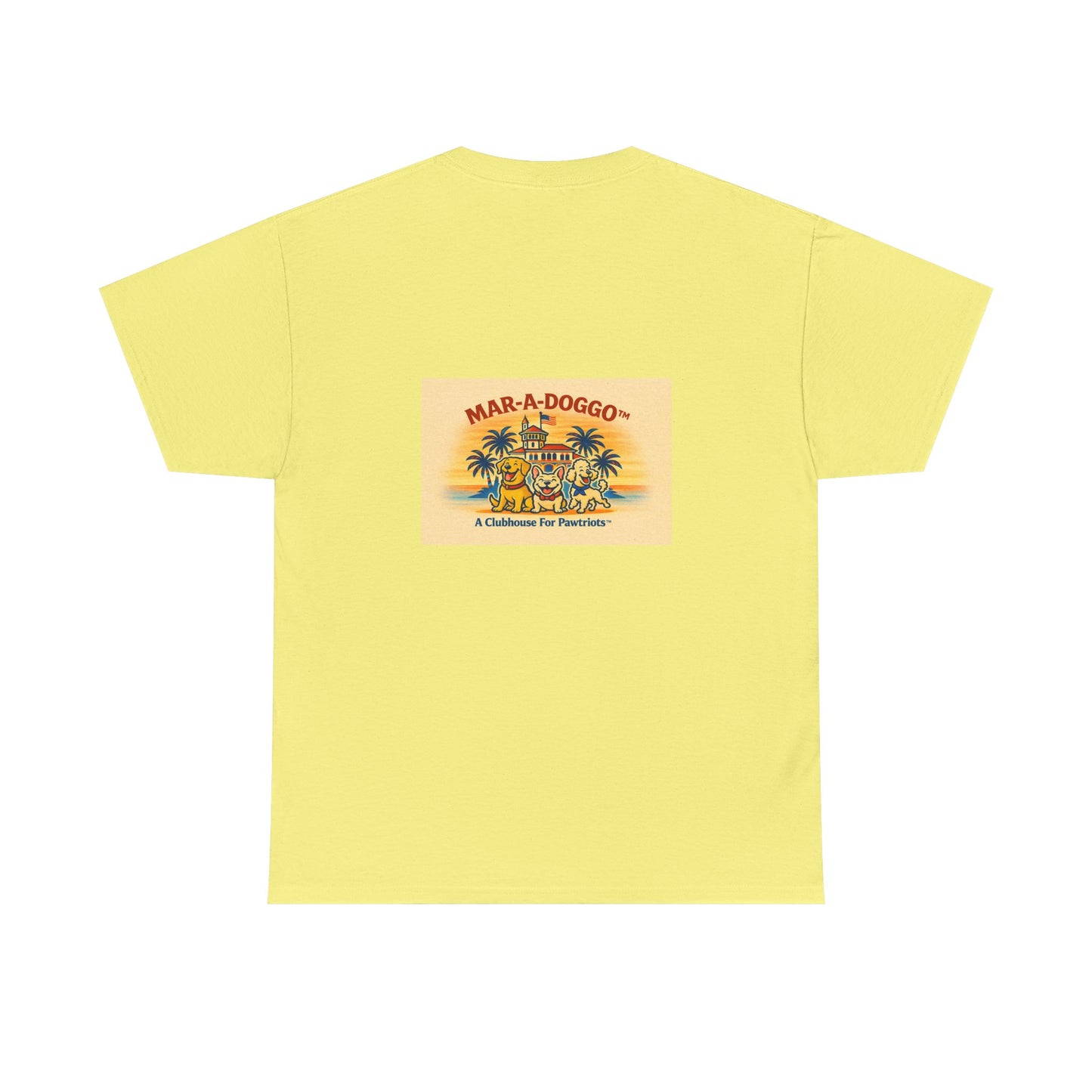 Mar-A-Doggo Graphic Tee — Vintage Resort Dog Print