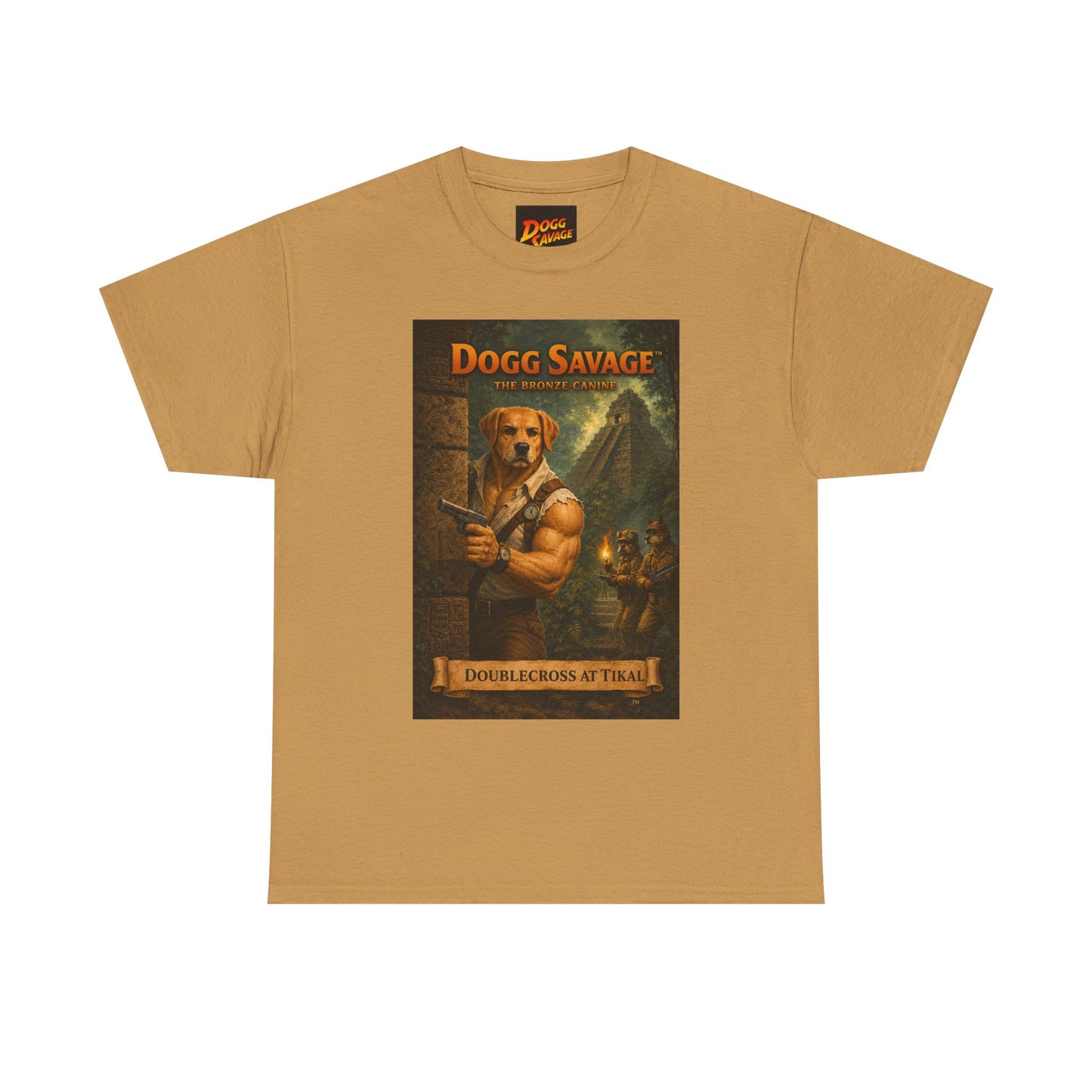Dogg Savage Vintage Fantasy T-Shirt — "Dogg Savage: Doublecross At Tikal" Graphic Tee
