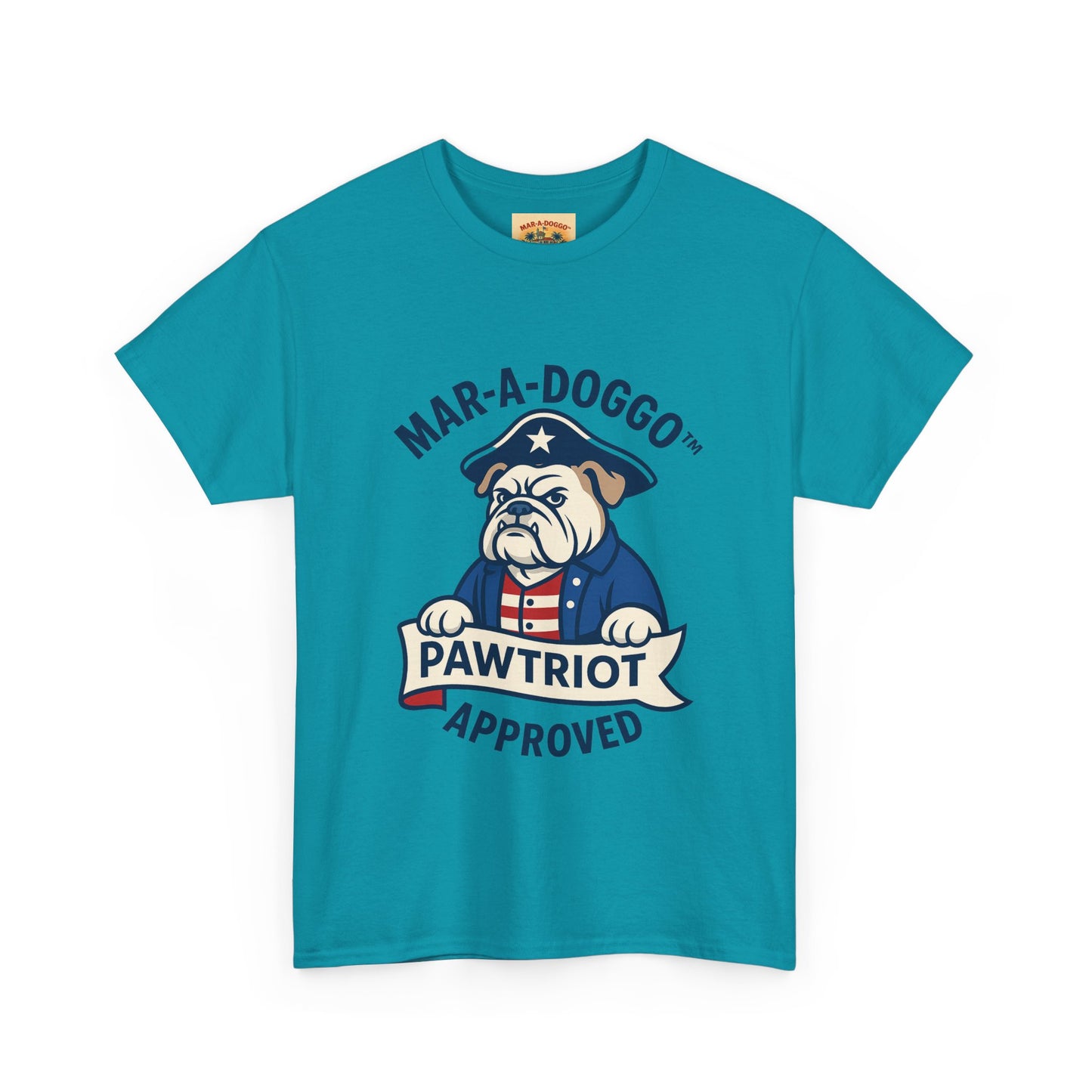 Pawtriot Tee - "Mar-a-Doggo" Patriotic Bulldog Shirt