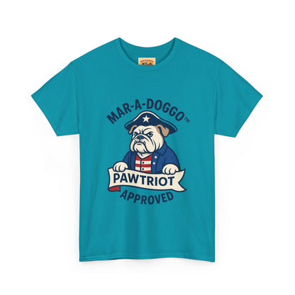 Pawtriot Tee - "Mar-a-Doggo" Patriotic Bulldog Shirt