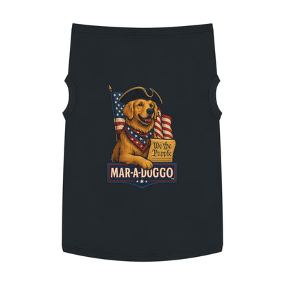 Patriotic "Mar-A-Doggo" Dog Tank Top — We The Pupple Goldie Dog Shirt