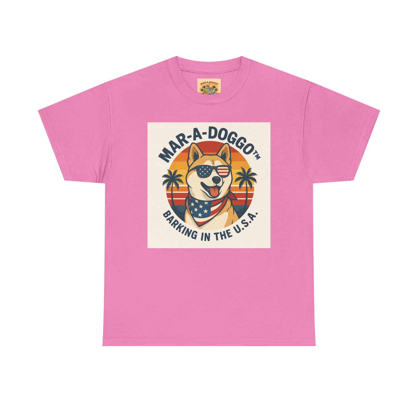 Mar-a-Doggo T-Shirt — 'Mar-A-Doggo: Barking in the U.S.A.' Retro Patriotic Dog Tee