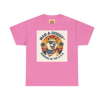 Mar-a-Doggo T-Shirt — 'Mar-A-Doggo: Barking in the U.S.A.' Retro Patriotic Dog Tee