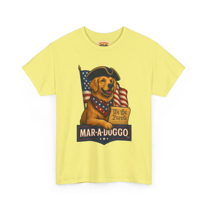 Mar-a-Duggo Patriotic Dog Tee — "We the Pupple" Vintage Americana T-Shirt