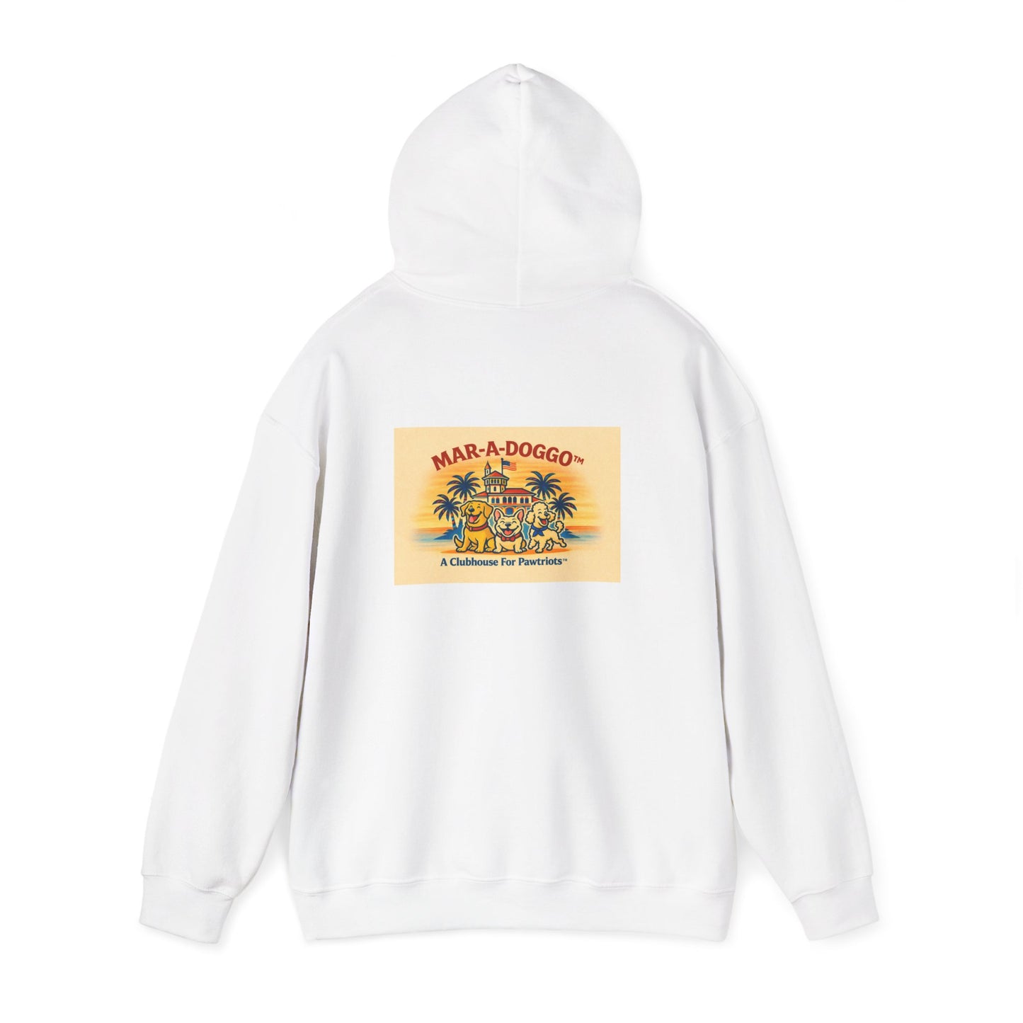 Dog Lover Hoodie — “MAR-A-DOGGO: My Dog Has Great Jeans” Graphic Pullover