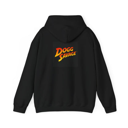Dogg Savage Graphic Hoodie "Raiders Of The Thousand Paw Monastery" — Retro Band Logo Pullover
