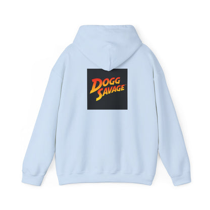 Dogg Savage Vintage Adventure Hoodie "Fury In The Skies Of Angkor Wat" — Retro Logo Pullover