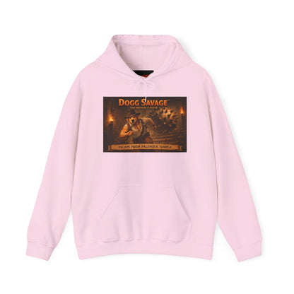 Hoodie — 'Dogg Savage: Escape From Palenque Temple' Retro Graphic Pullover