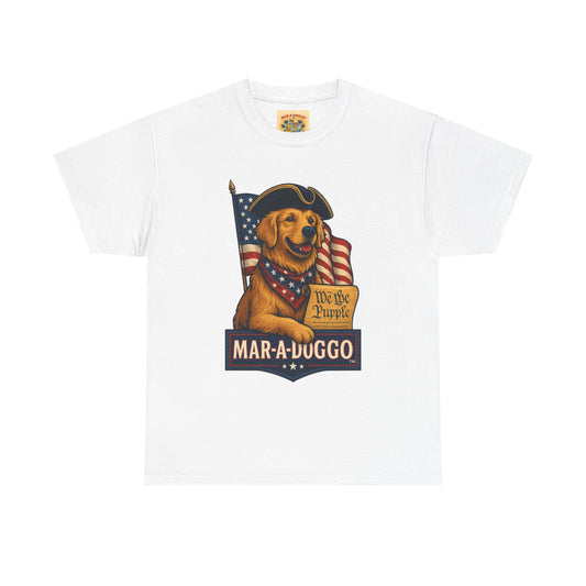 Mar-a-Duggo Patriotic Dog Tee — "We the Pupple" Vintage Americana T-Shirt