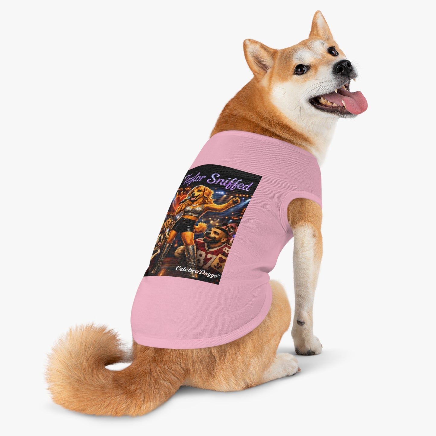 Dog Shirt — "Taylor Sniffed" Concert Pet Tee (Celebrity Singer Design)