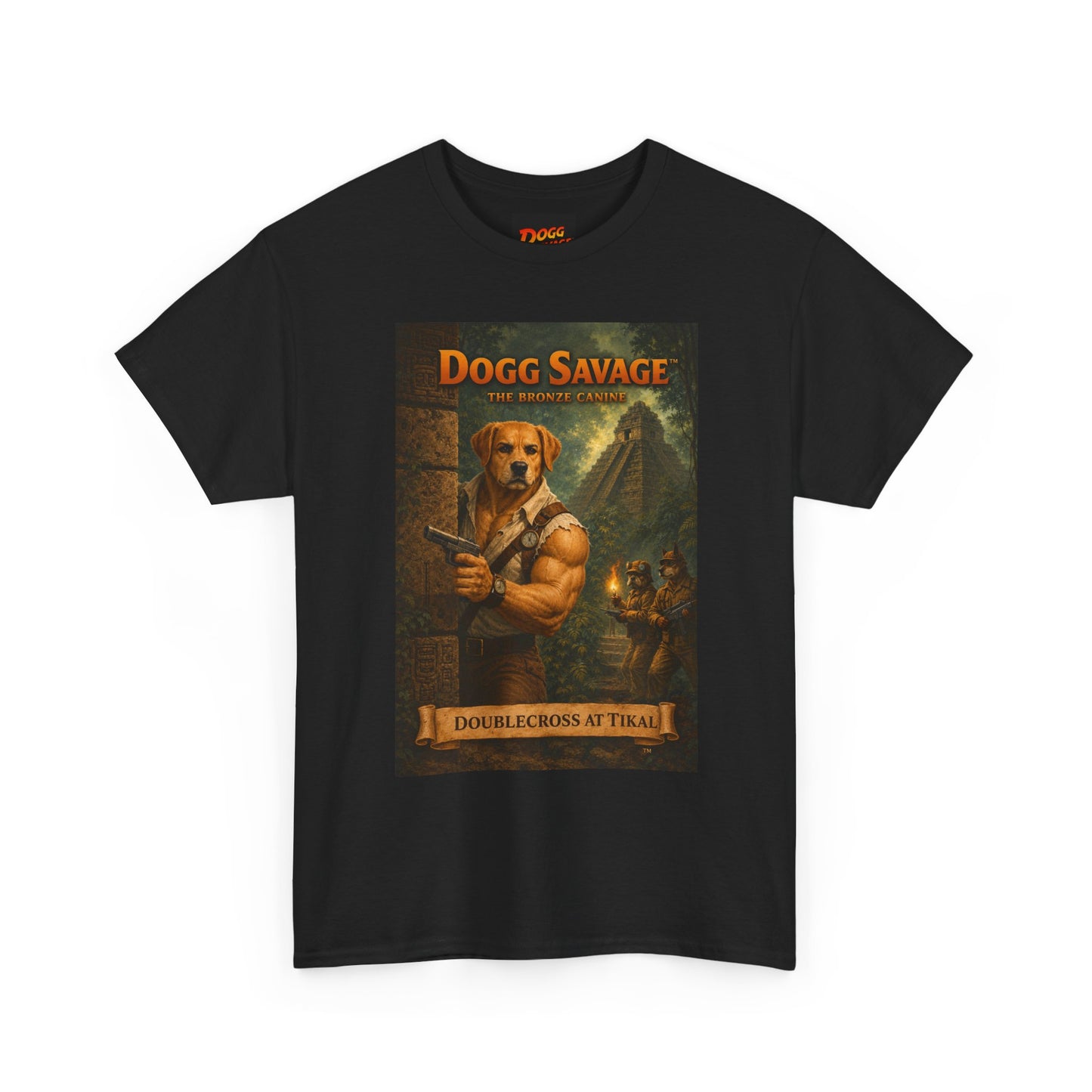 Dogg Savage Vintage Fantasy T-Shirt — "Dogg Savage: Doublecross At Tikal" Graphic Tee