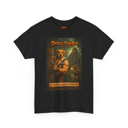 Dogg Savage Vintage Fantasy T-Shirt — "Dogg Savage: Doublecross At Tikal" Graphic Tee