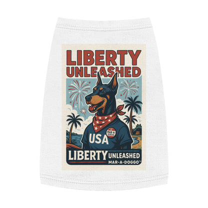 Dog Shirt - "Liberty Unleashed" USA Patriotic Dog Tank