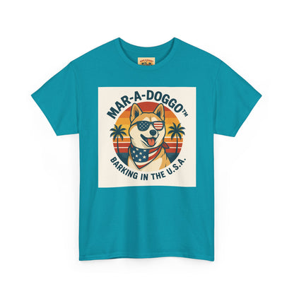 Mar-a-Doggo T-Shirt — 'Mar-A-Doggo: Barking in the U.S.A.' Retro Patriotic Dog Tee