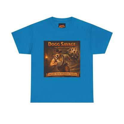 Graphic Tee — "Dogg Savage: Escape From Palenque Temple" Adventure Shirt