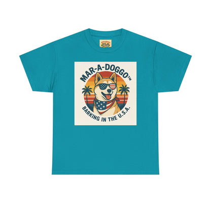 Mar-a-Doggo T-Shirt — 'Mar-A-Doggo: Barking in the U.S.A.' Retro Patriotic Dog Tee