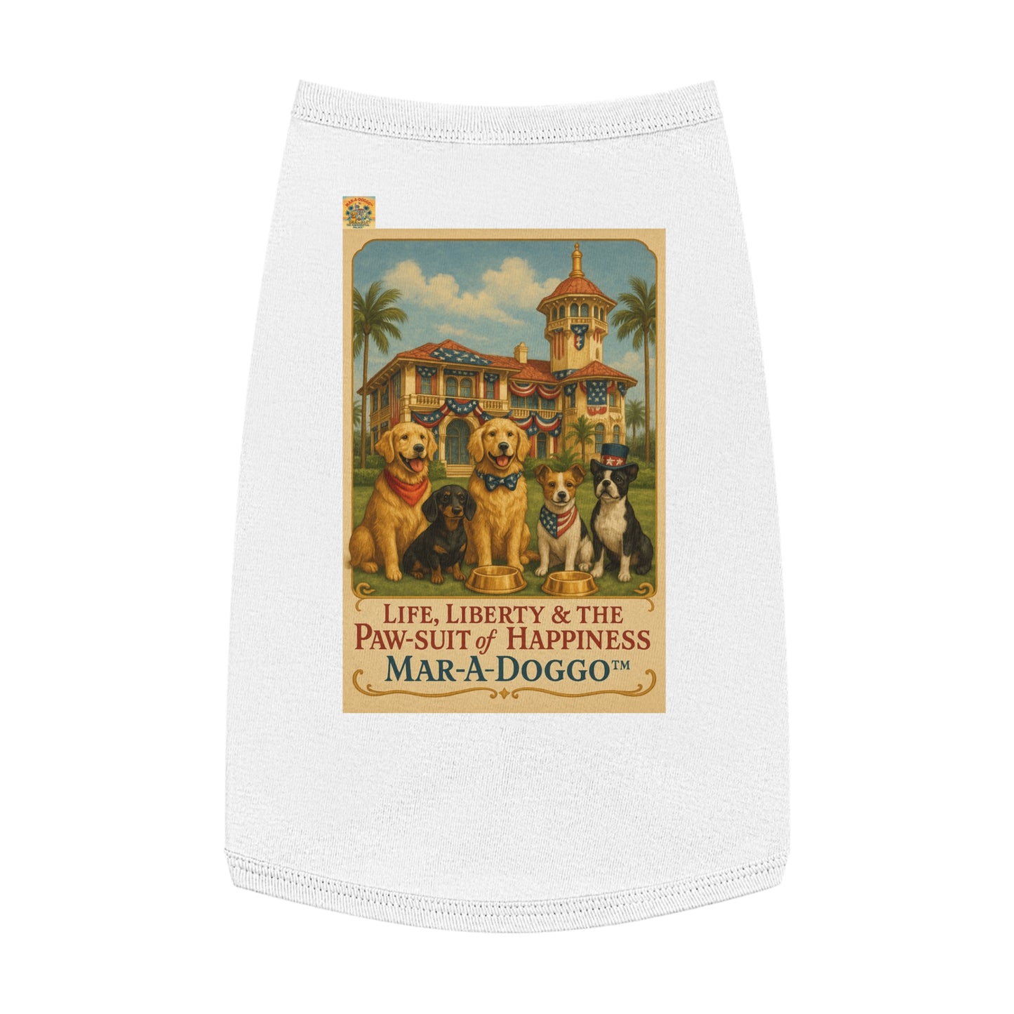 Life Liberty & The Paw-suit of Happiness (Doggo Tank Top)