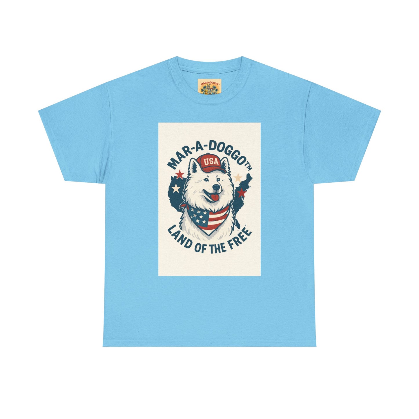 T-Shirt — "Mar-A-DoggO" Patriotic Dog Tee (Land of the Free)