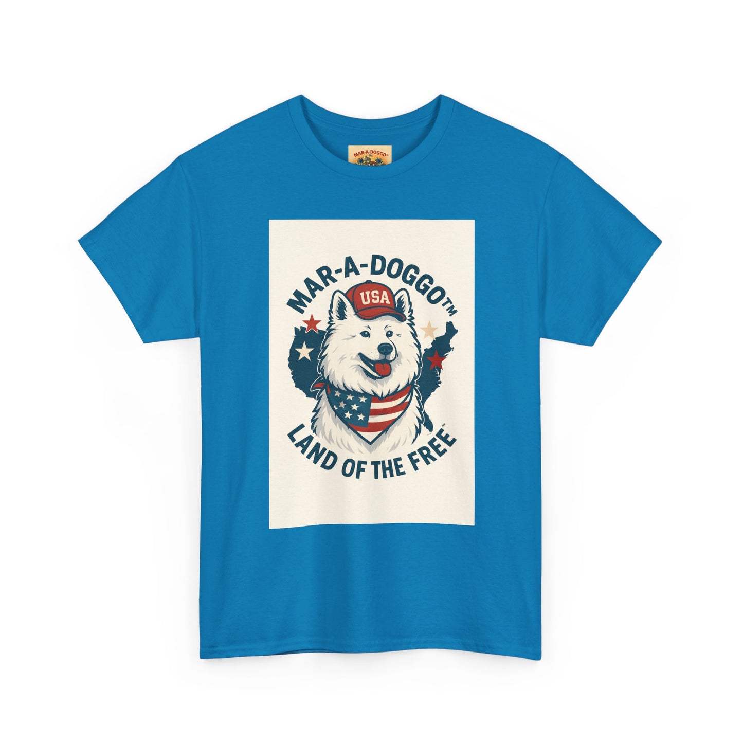 T-Shirt — "Mar-A-DoggO" Patriotic Dog Tee (Land of the Free)