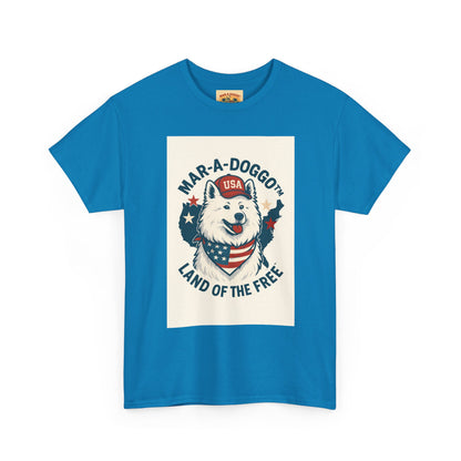 T-Shirt — "Mar-A-DoggO" Patriotic Dog Tee (Land of the Free)