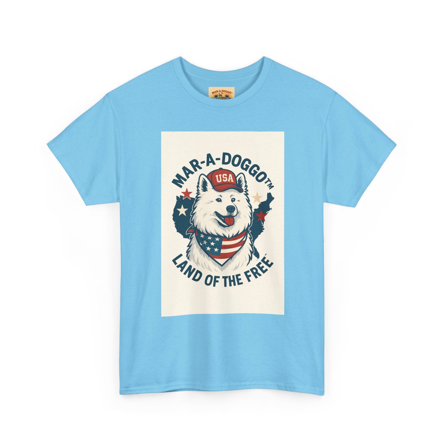 T-Shirt — "Mar-A-DoggO" Patriotic Dog Tee (Land of the Free)