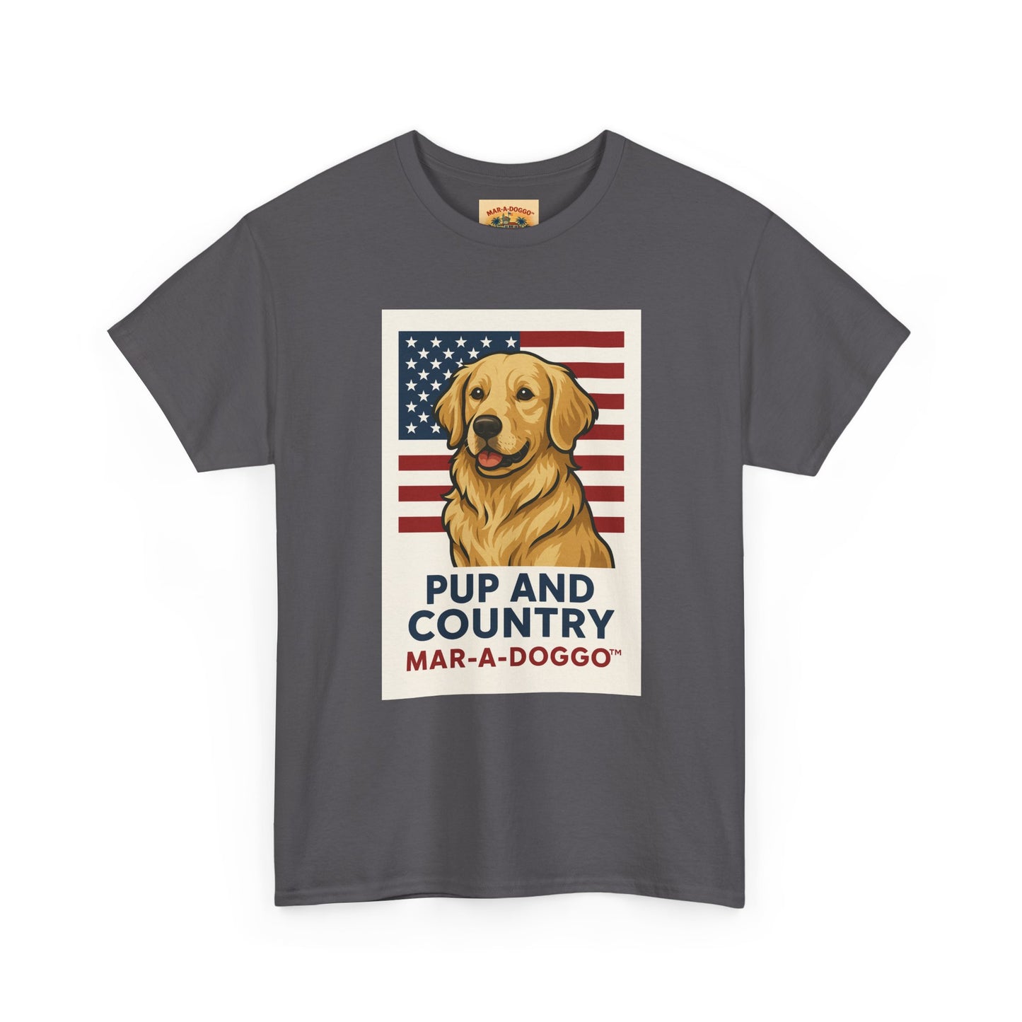 Pup and Country T-Shirt — "Mar-A-Doggo" Patriotic Dog Graphic Tee