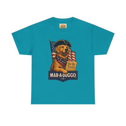 Mar-a-Duggo Patriotic Dog Tee — "We the Pupple" Vintage Americana T-Shirt