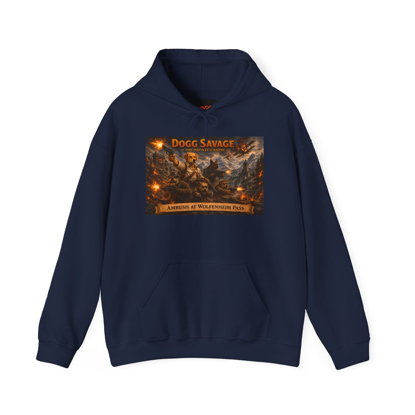 Dogg Savage Graphic Hoodie "Ambush At Wolfenheim Pass — Vintage Warrior Album Art Sweatshirt