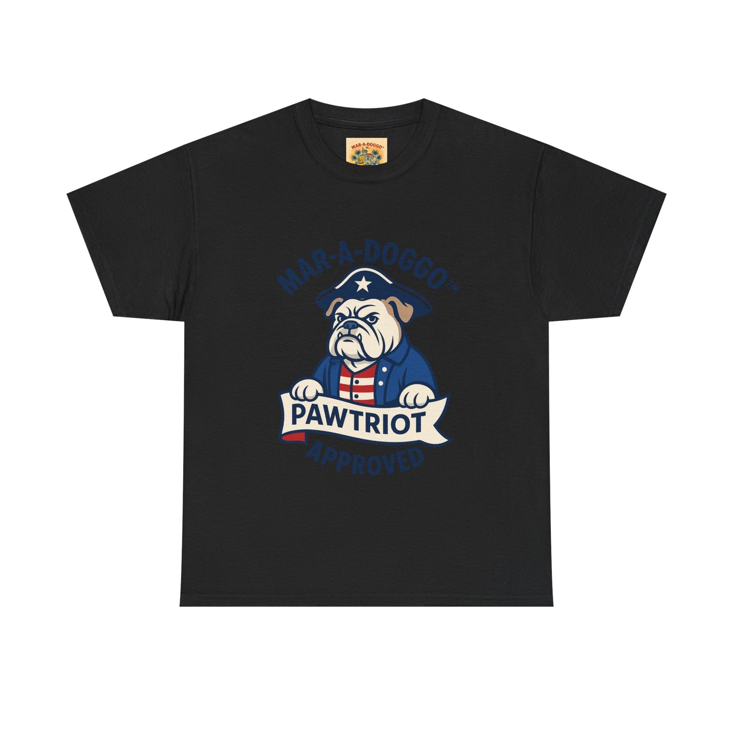 Pawtriot Tee - "Mar-a-Doggo" Patriotic Bulldog Shirt