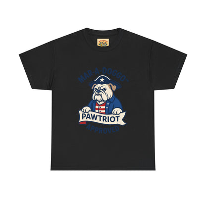 Pawtriot Tee - "Mar-a-Doggo" Patriotic Bulldog Shirt